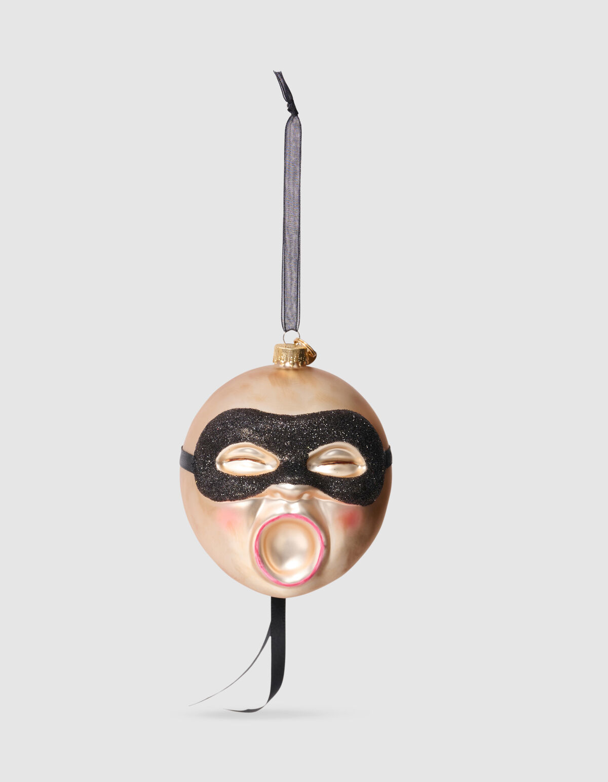 Masked Sun Weihnachtskugel Gold von Fred SHOEBY ACCESSOIRES