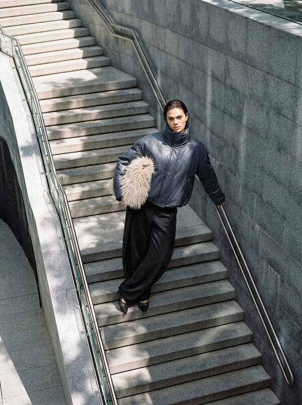 Pufferjacke in Oversize-Passform Dunkelgrau SHOEBY WOMEN