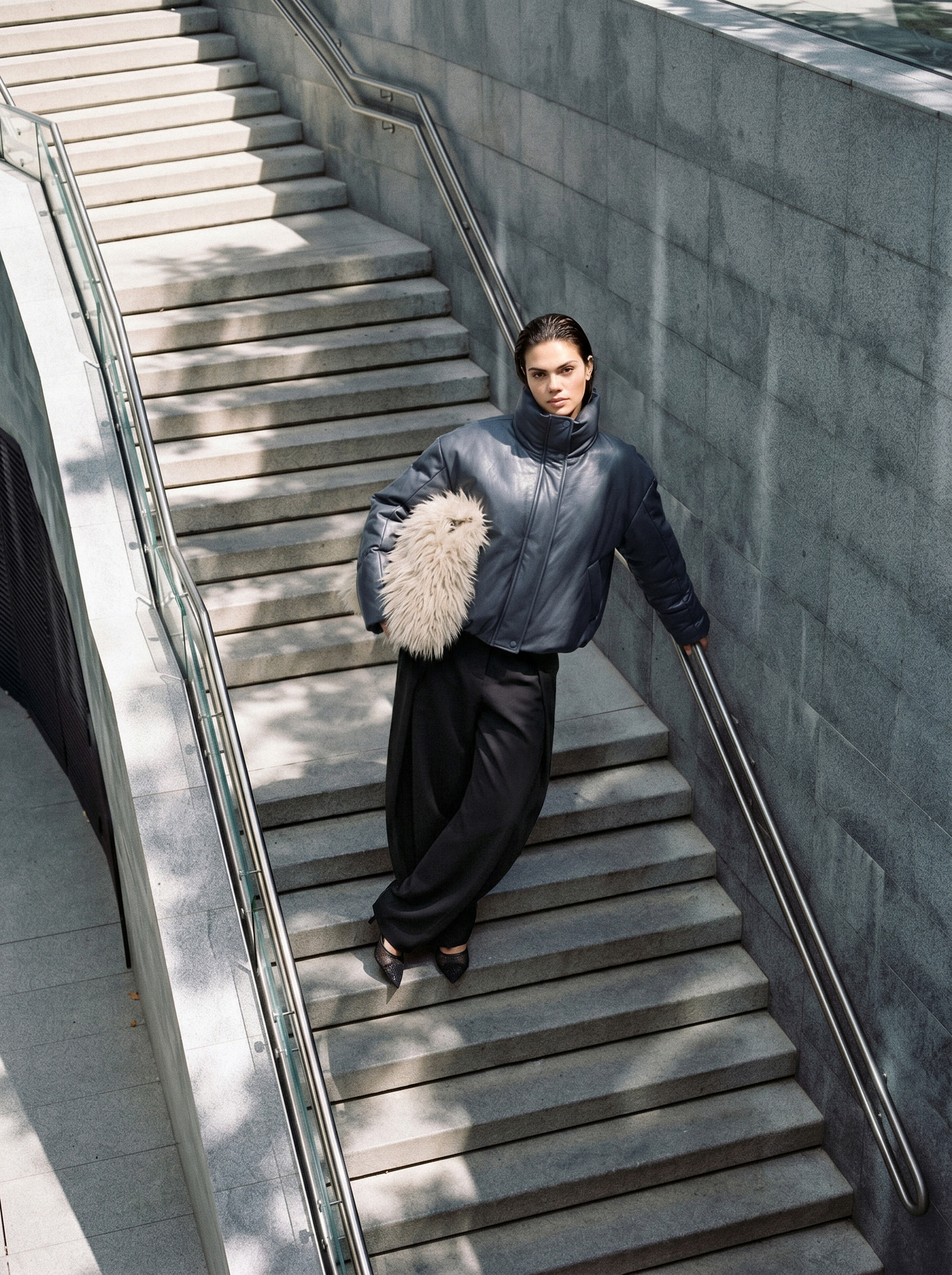 Pufferjacke in Oversize-Passform Dunkelgrau SHOEBY WOMEN