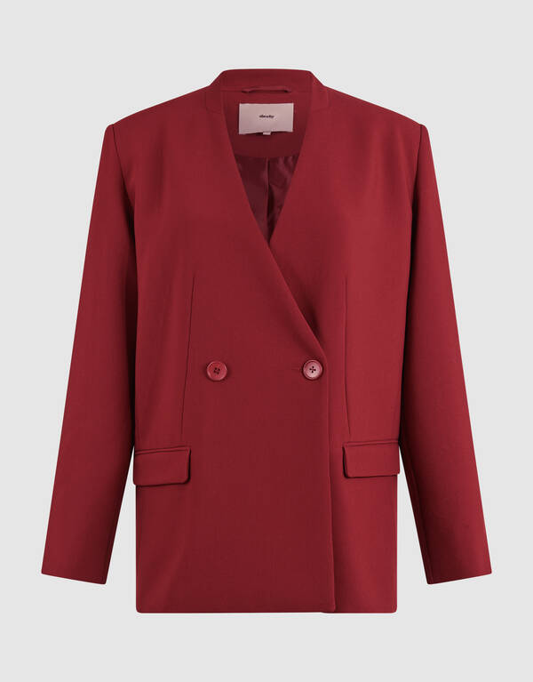 Oversized Blazer Dunkelrot SHOEBY WOMEN