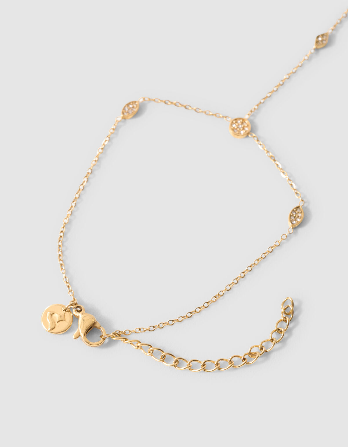 Augenf&ouml;rmige Handkette Gold SHOEBY ACCESSOIRES