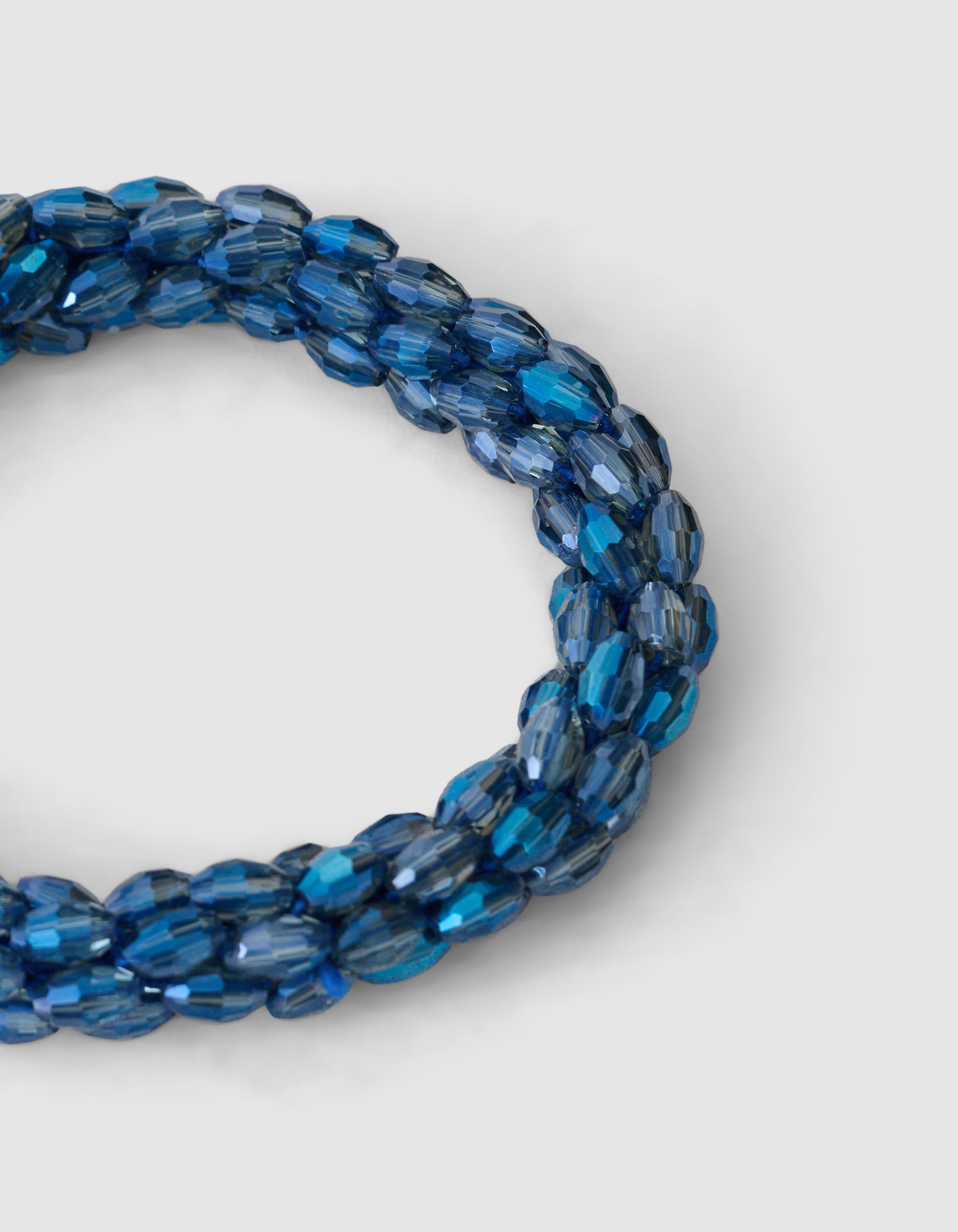 Oval Perlen Haarband Dunkelblau SHOEBY ACCESSOIRES