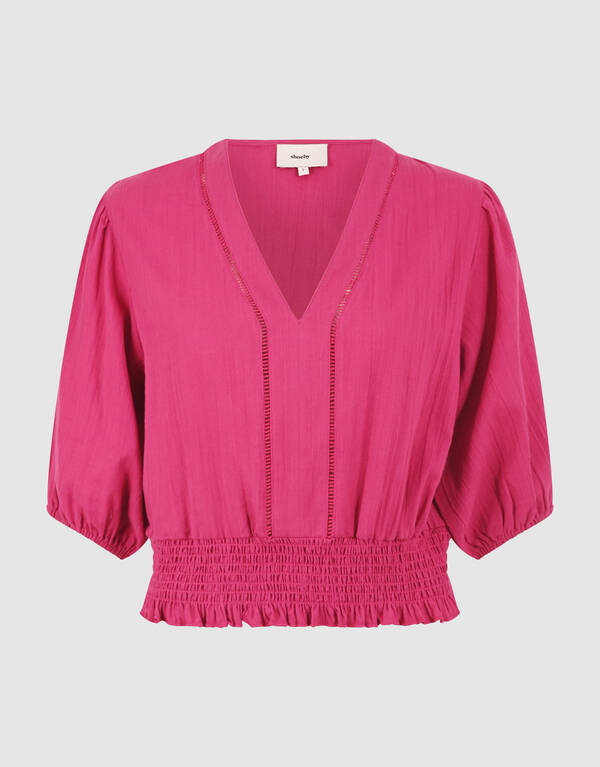 Tape-Cropped-Top in Rosa SHOEBY WOMEN