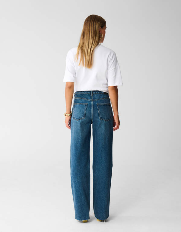 Weit geschnittene Jeans Dunkelblau SHOEBY WOMEN