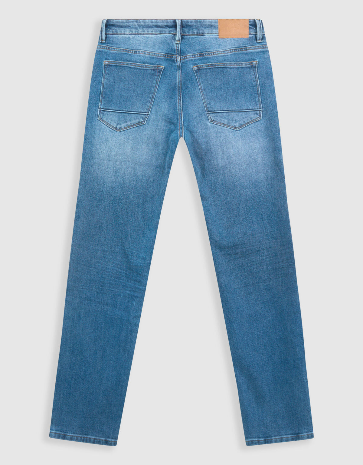 Straight Fit Jeans Mittelblau, L34 SHOEBY MEN