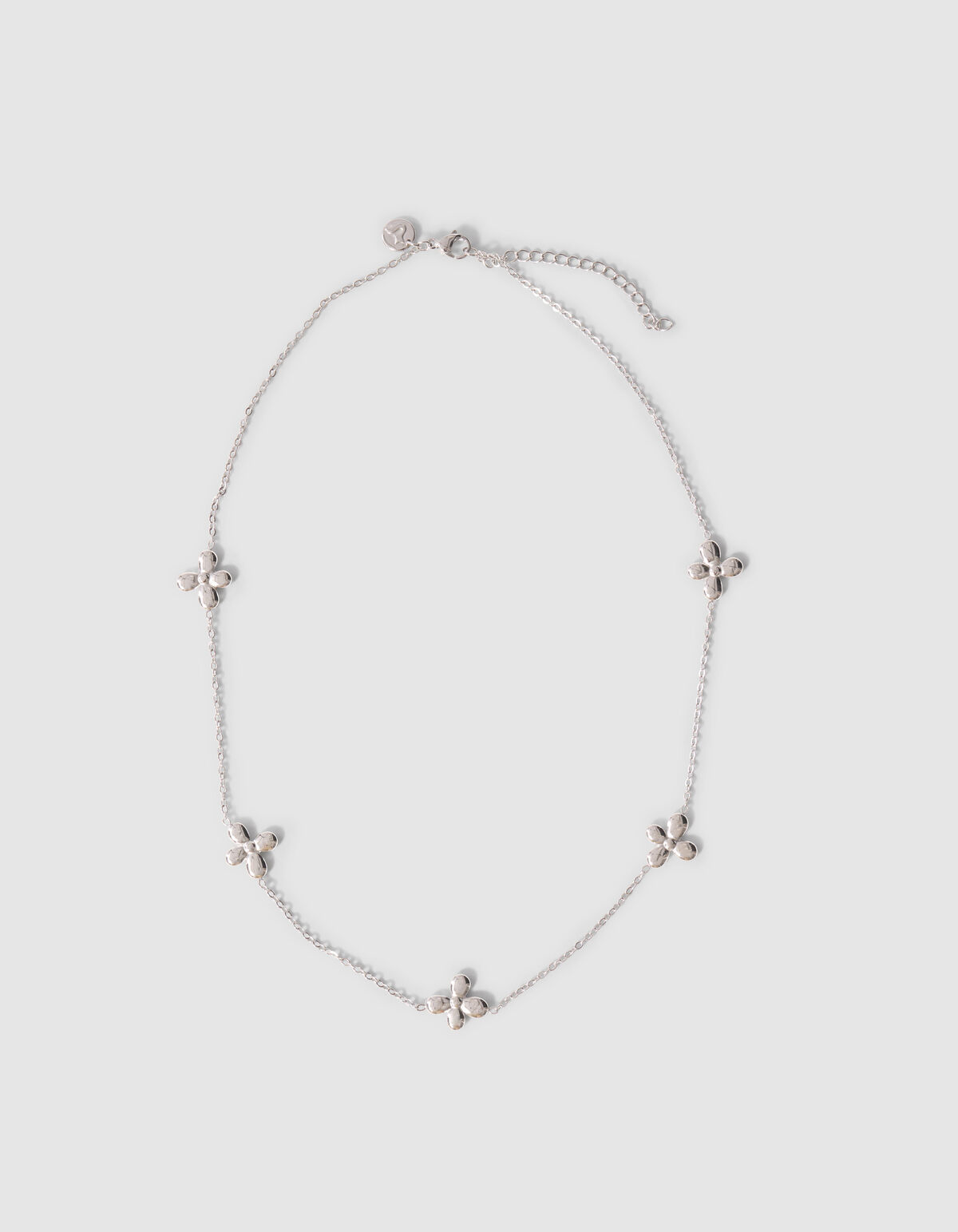Kleine Blumenkette Silber SHOEBY ACCESSOIRES