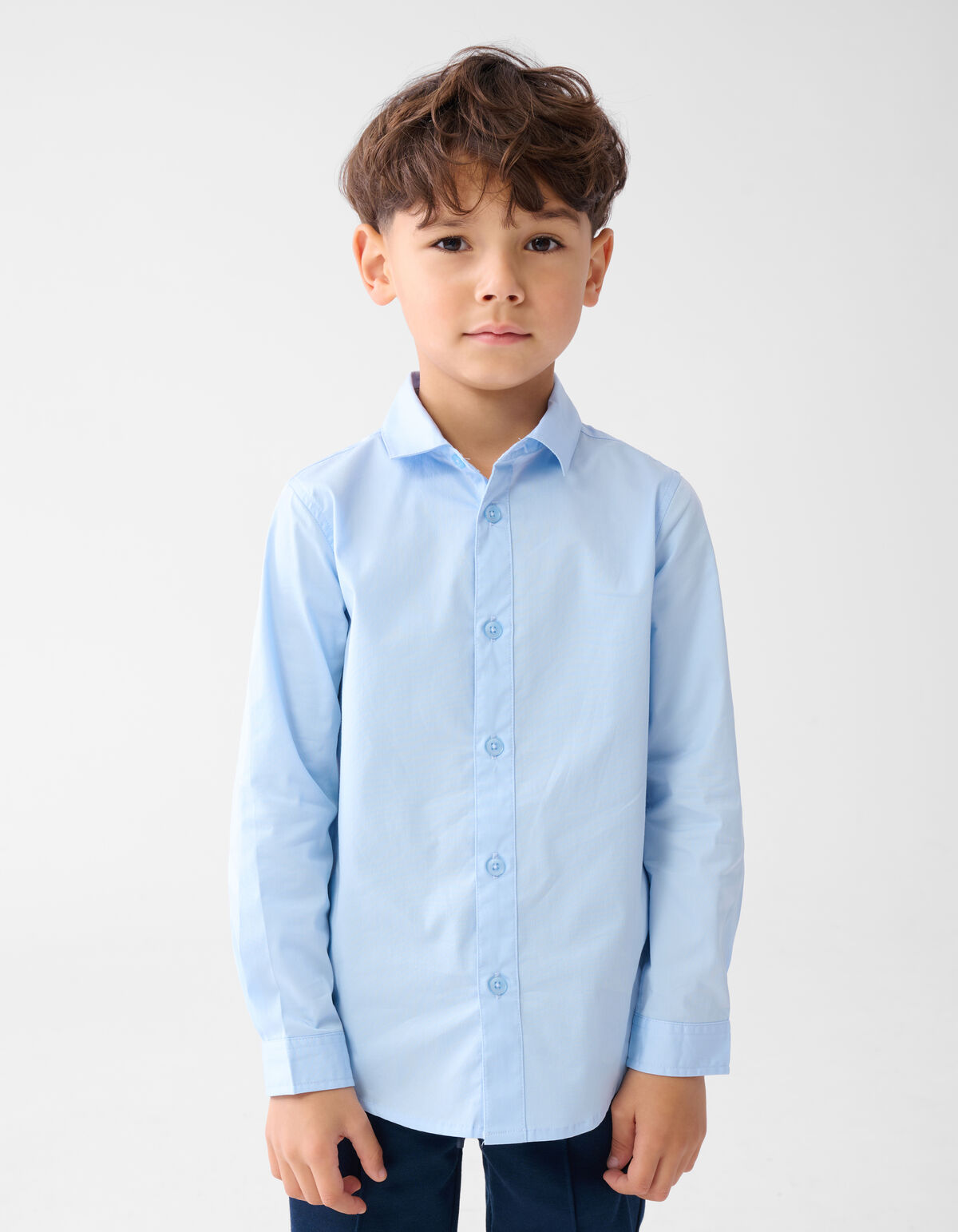 Basic Shirt Hellblau SHOEBY BOYS