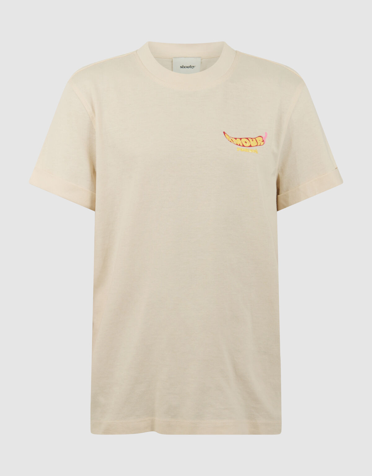 Pepper Artwork T-Shirt Off-White SHOEBY GIRLS