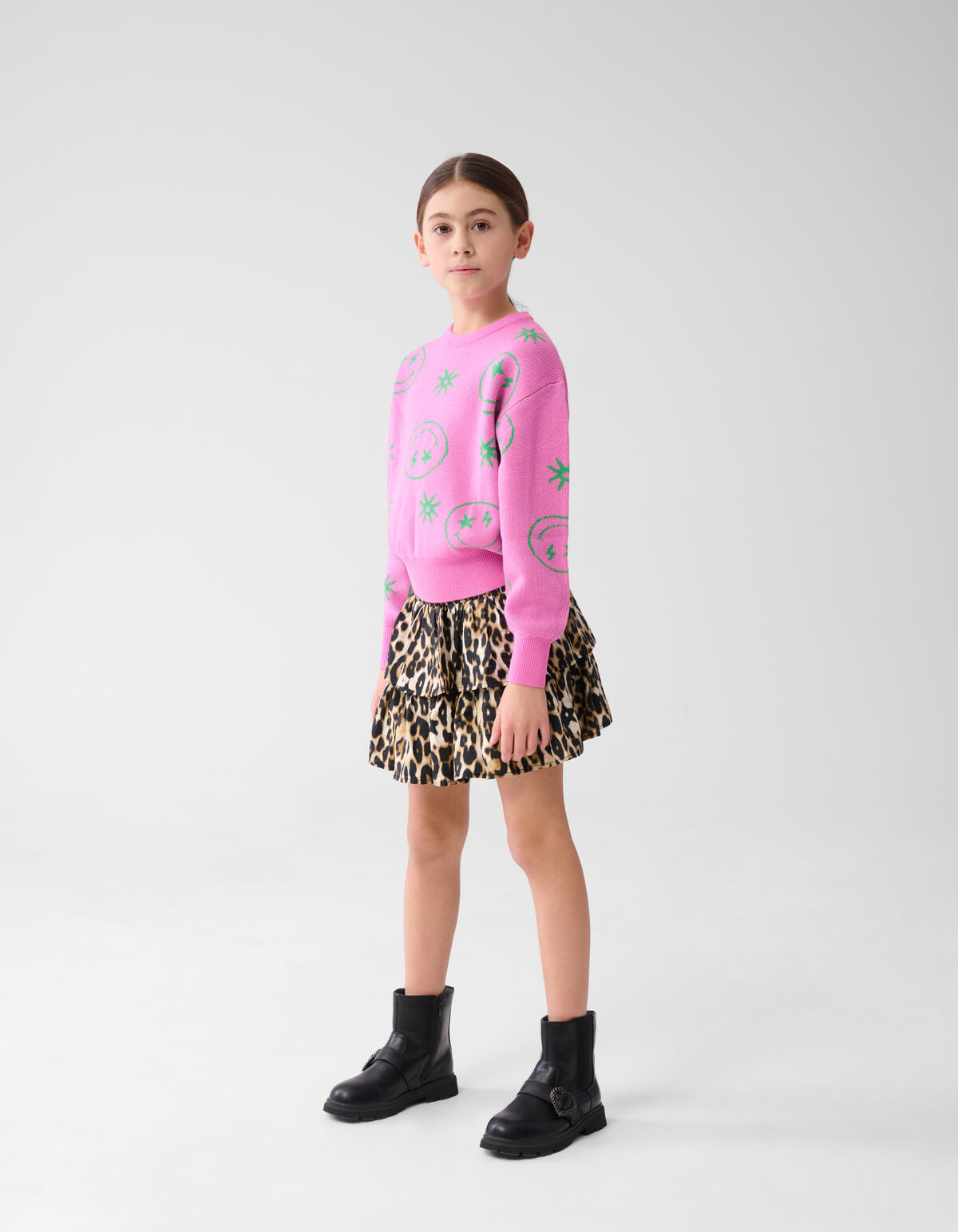 Smiley Strickpullover Rosa SHOEBY GIRLS