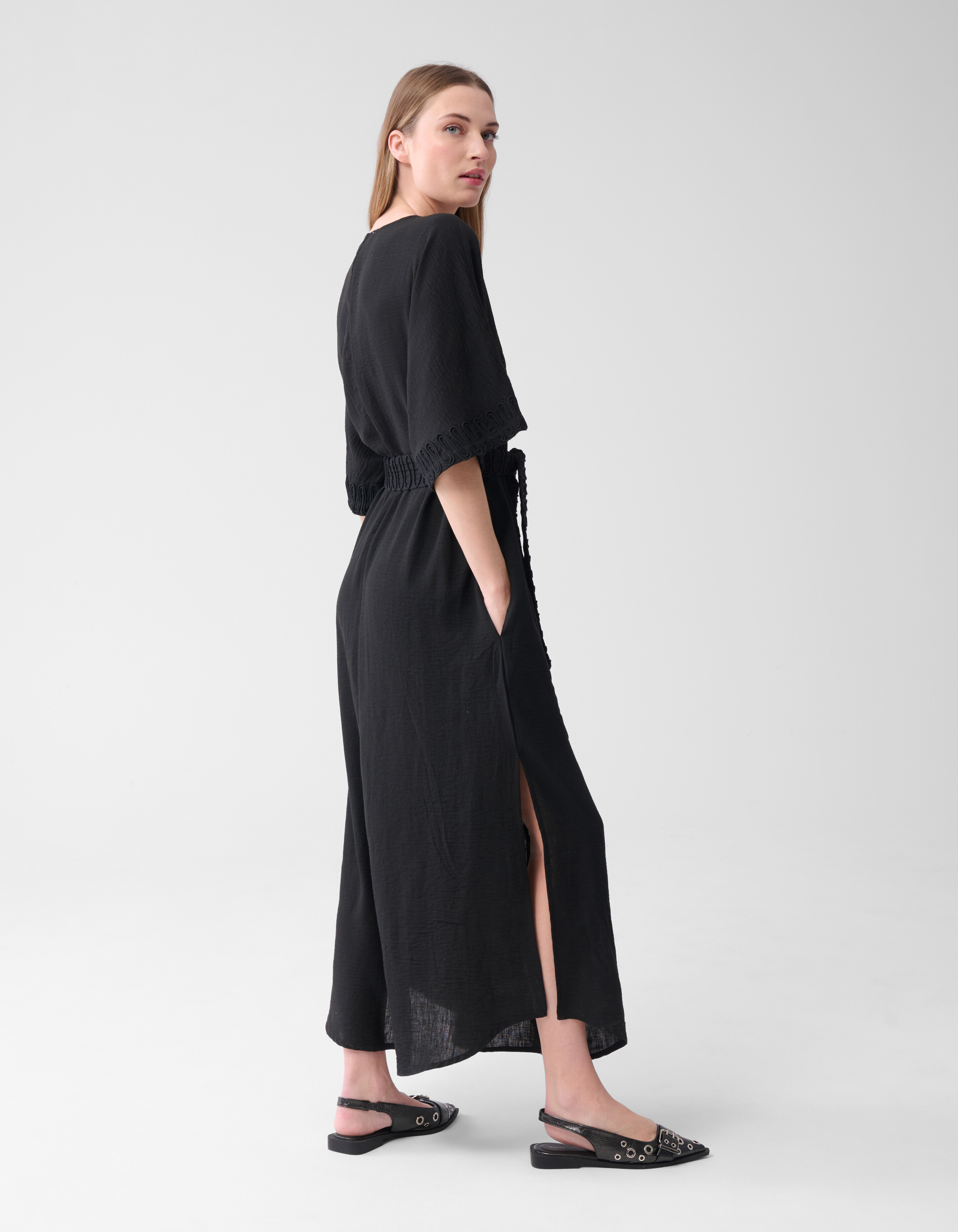Tonales Maxikleid Schwarz von Lonneke SHOEBY WOMEN