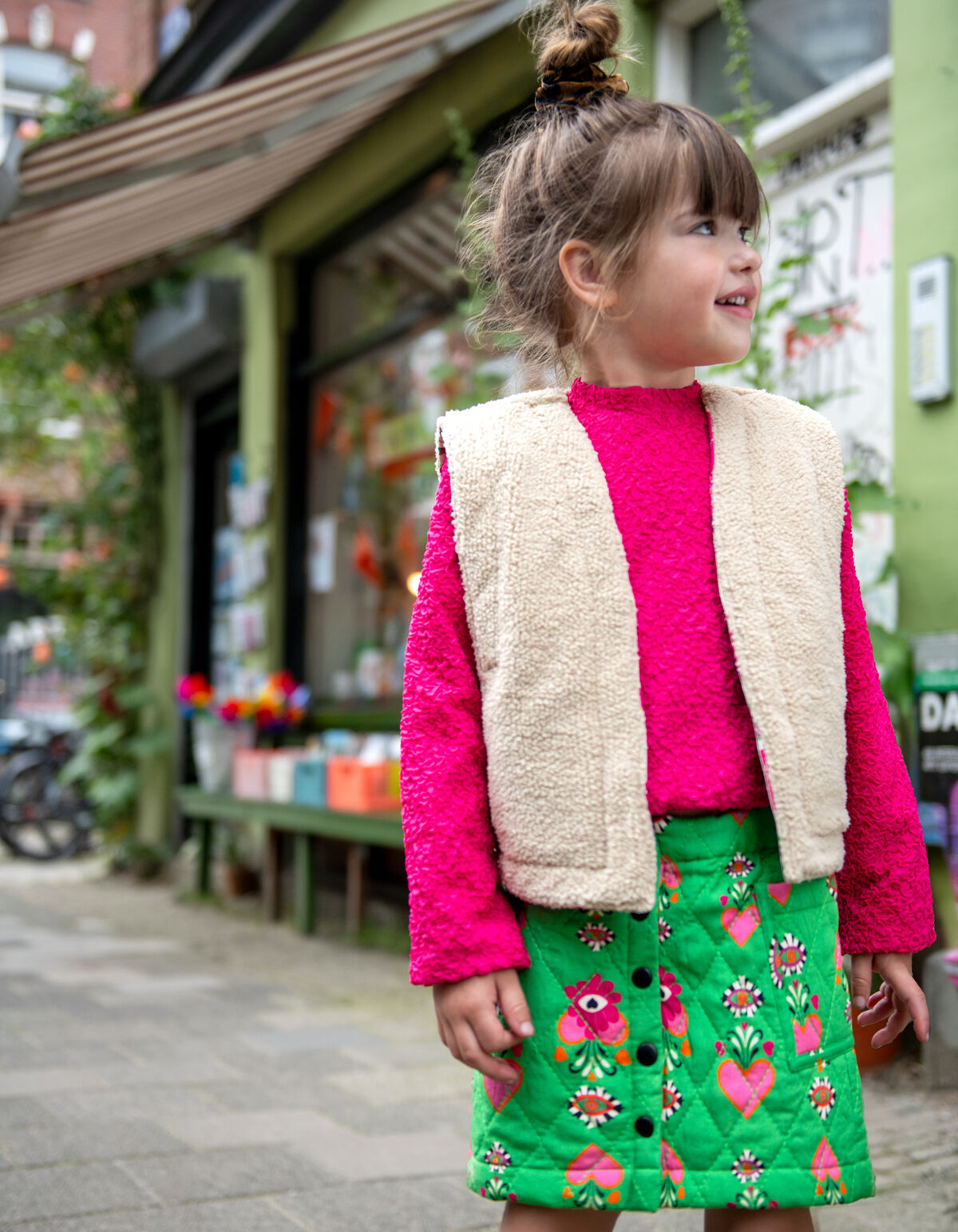 Bedrucktes Gilet Rosa von Lizzy SHOEBY GIRLS