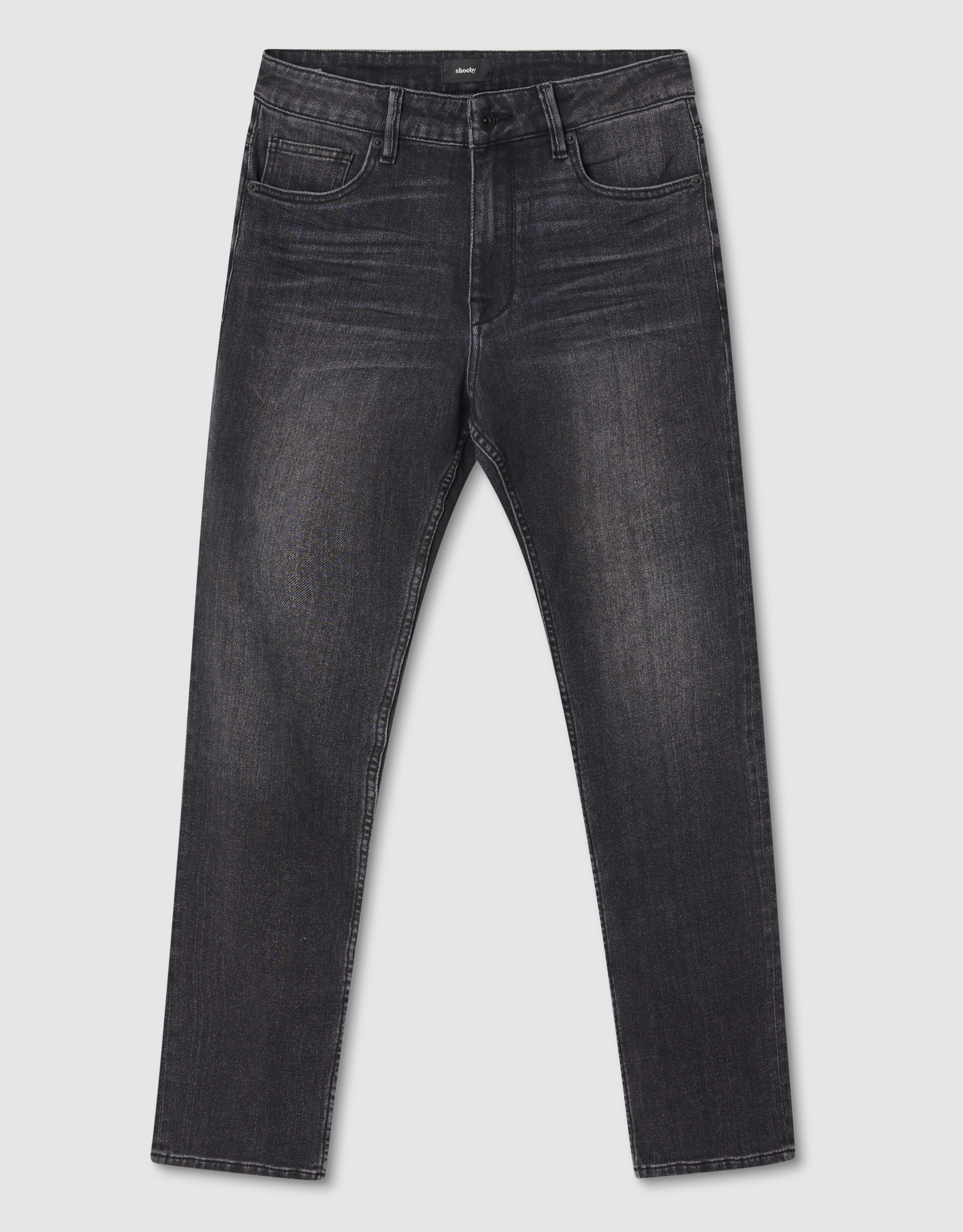 Gewaschene Straight Jeans Schwarz L32 SHOEBY MEN