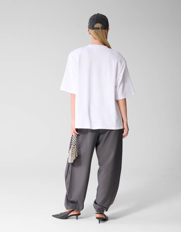 T-Shirt mit Schlitz Wei&szlig; SHOEBY WOMEN