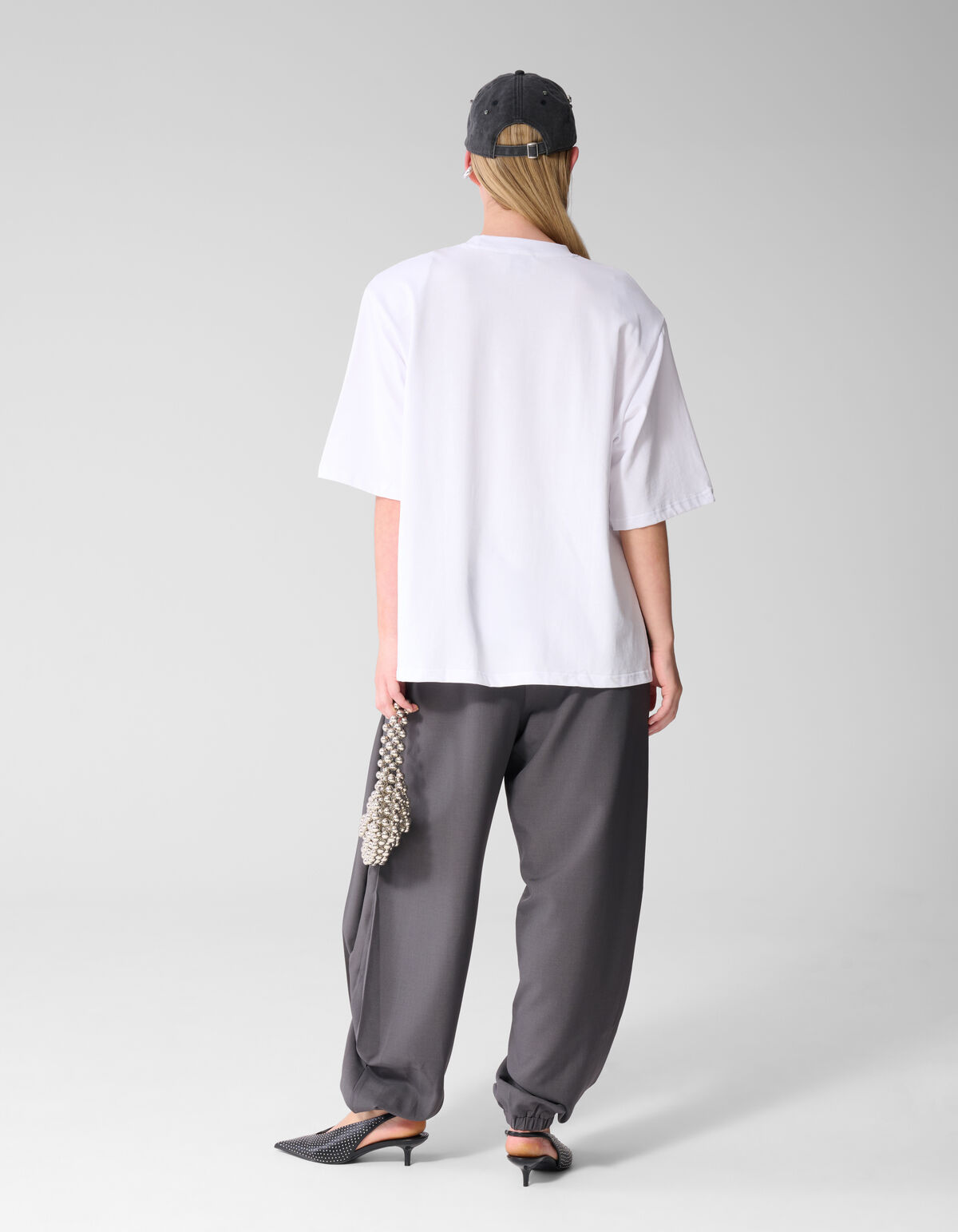T-Shirt mit Schlitz Wei&szlig; SHOEBY WOMEN