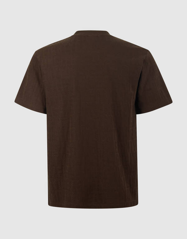 Eighty One Text T-Shirt Dunkelbraun SHOEBY MEN