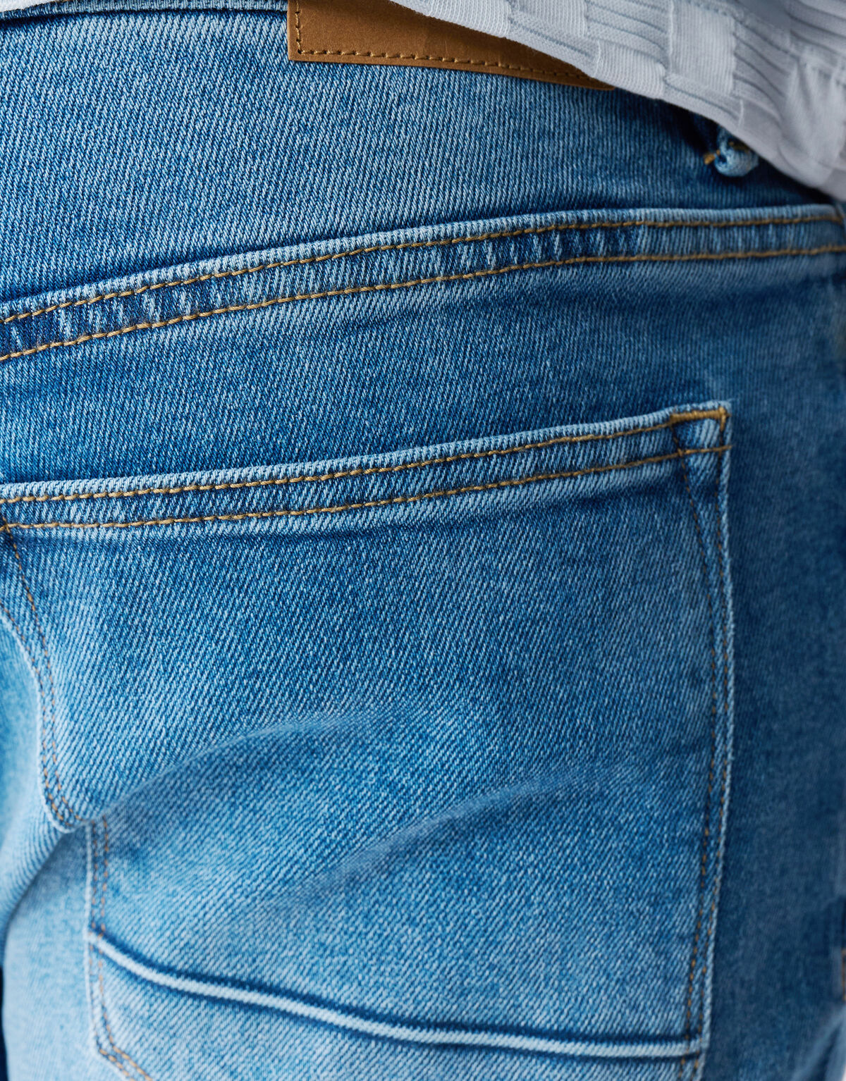 Straight Fit Jeans Mittelblau, L34 SHOEBY MEN