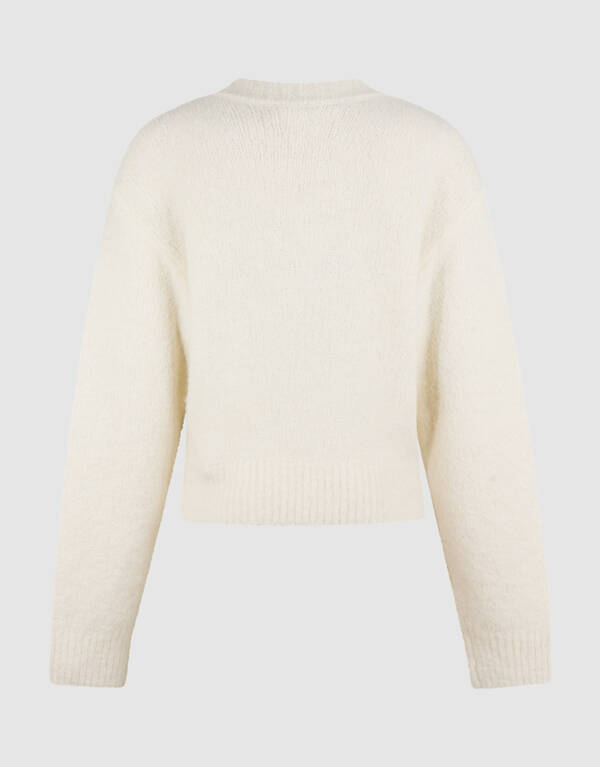 Blumenpullover in Off-White SHOEBY WOMEN