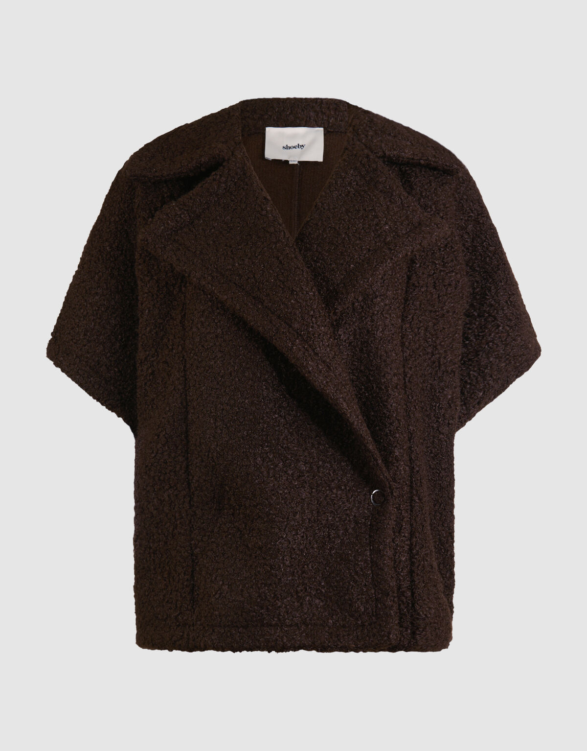 Oversize Teddyweste Dunkelbraun SHOEBY WOMEN