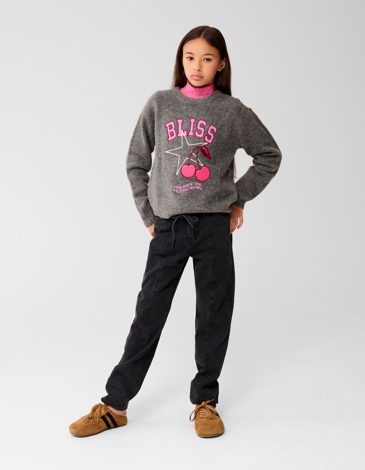 Bliss Artwork Pullover Dunkelgrau SHOEBY GIRLS