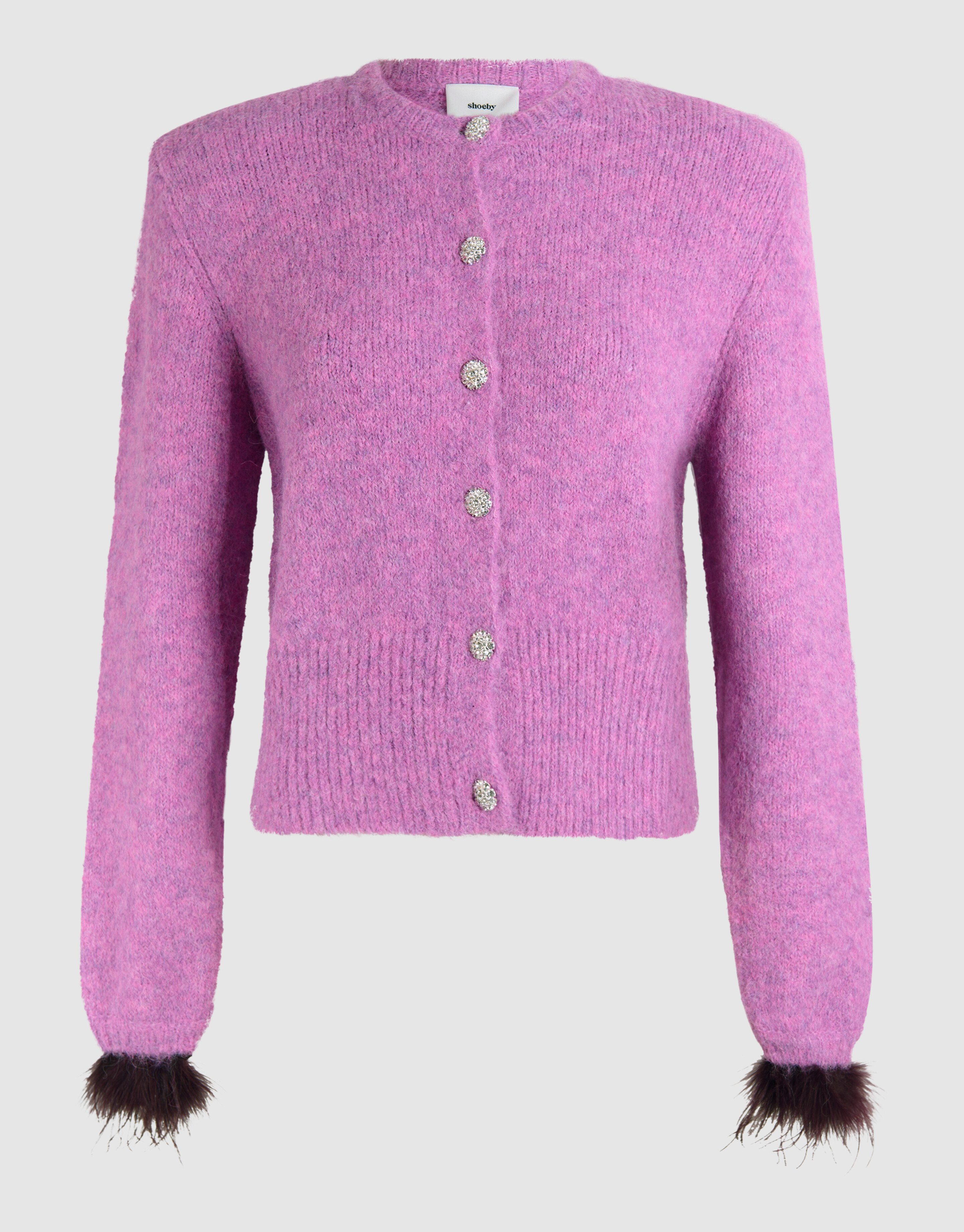 Feder-Strickjacke Rosa SHOEBY WOMEN