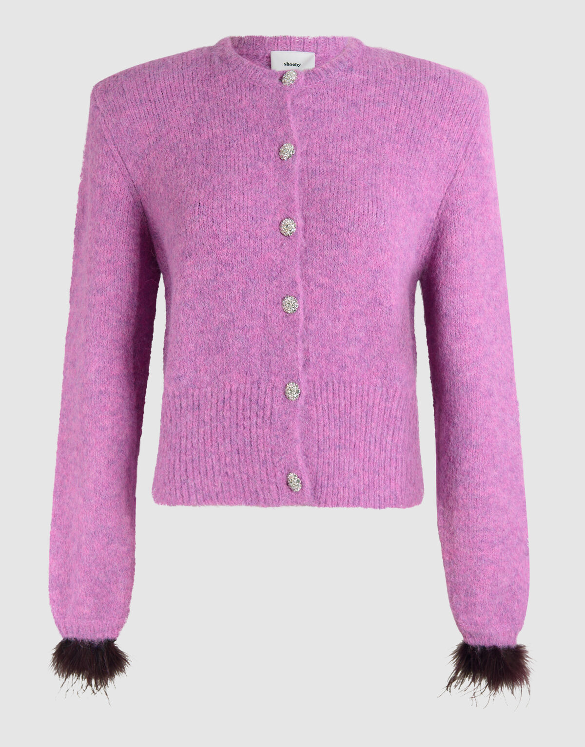 Feder-Strickjacke Rosa SHOEBY WOMEN