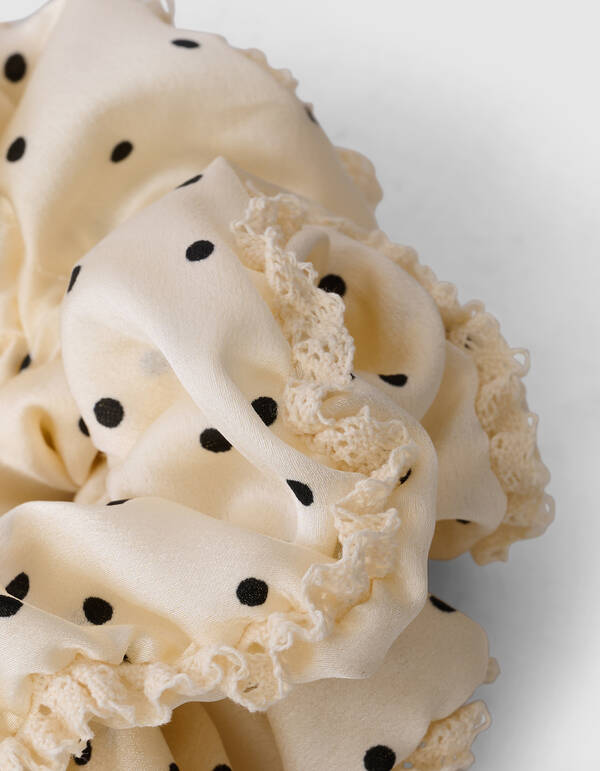 Gro&szlig;er Haargummi mit wei&szlig;en und schwarzen Punkten SHOEBY ACCESSOIRES