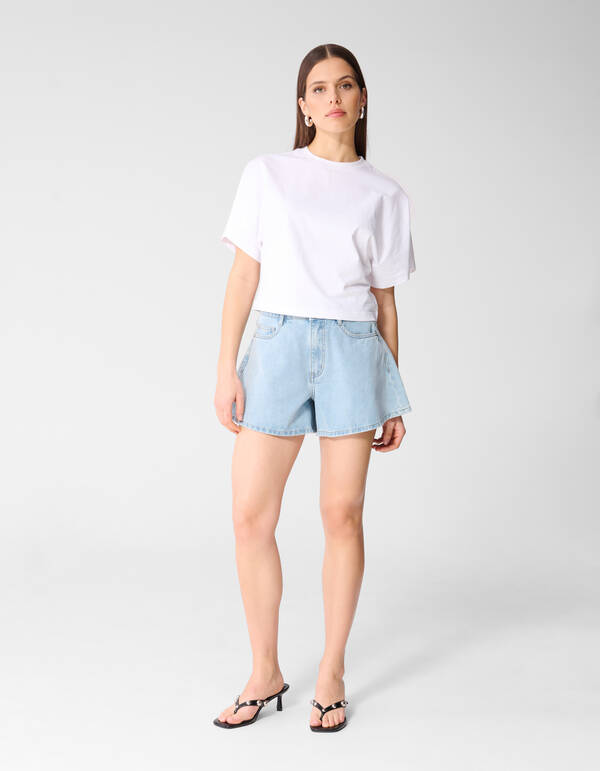 Big Sleeve T-Shirt Wei&szlig; von Monica SHOEBY WOMEN