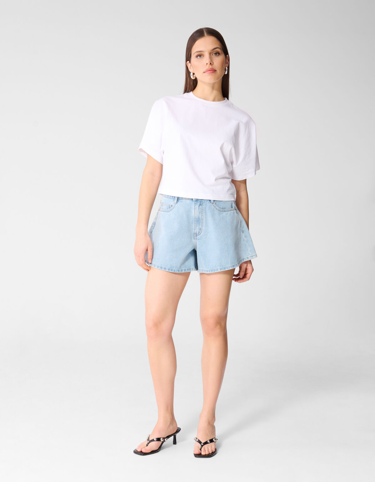 Big Sleeve T-Shirt Wei&szlig; von Monica SHOEBY WOMEN