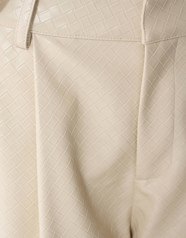 Braided Barrel Fit Hose Gebrochenes Wei&szlig; SHOEBY WOMEN