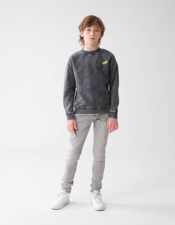 Tapered Jeans Grau SHOEBY BOYS