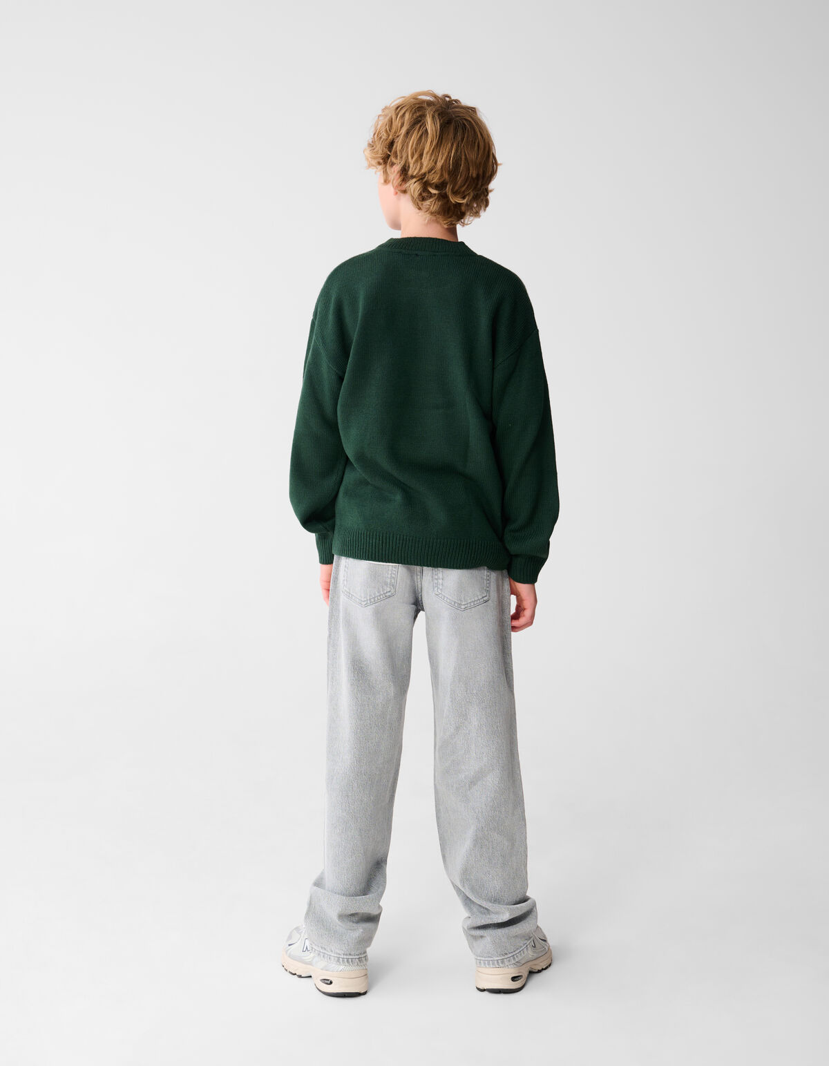 Baggy Fit Jeans Hellgrau SHOEBY BOYS