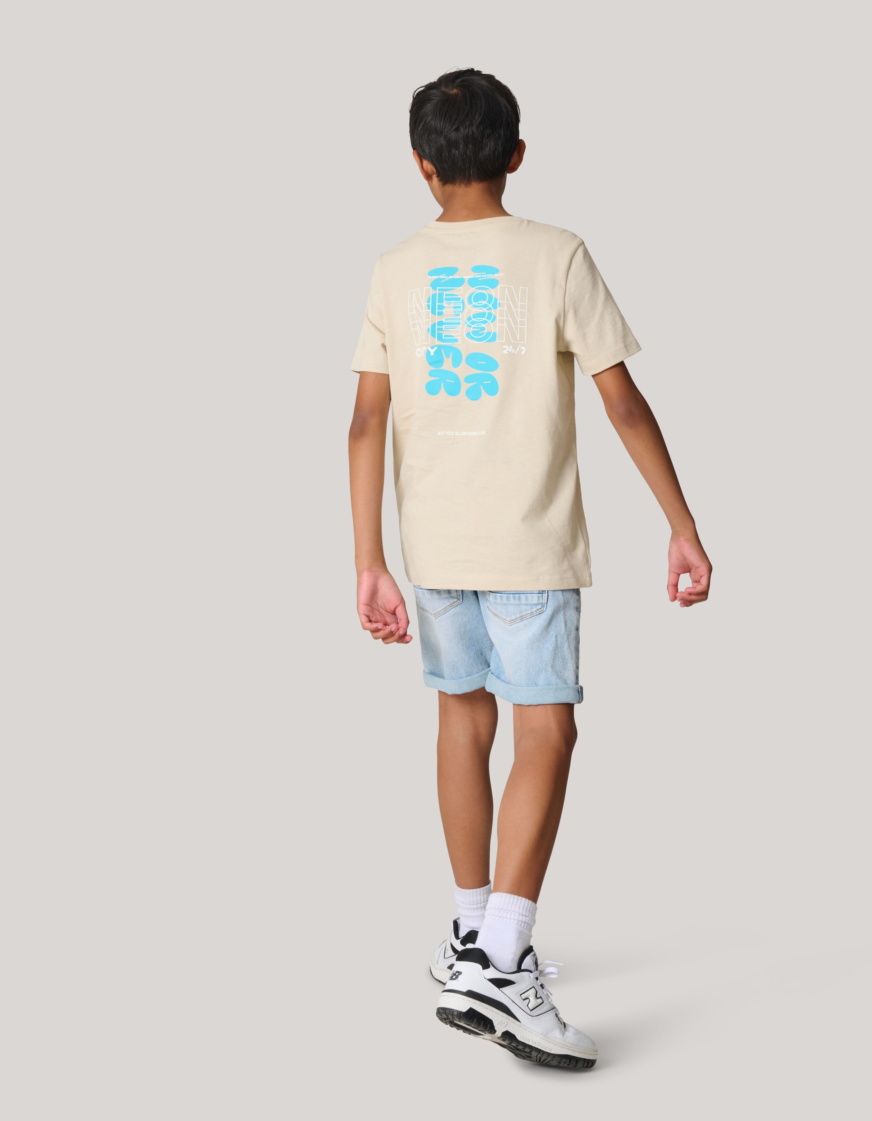 Artwork T-shirt Beige SHOEBY BOYS