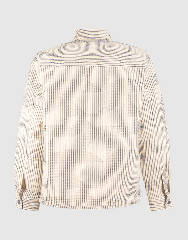 Waffle Camo Overshirt Gebrochen Wei&szlig; SHOEBY MEN