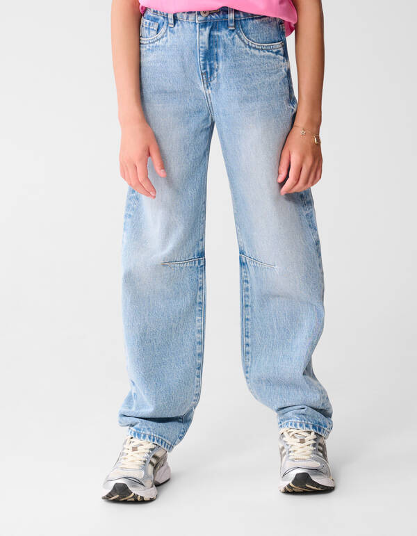 Barrel Wide Leg Jeans Blau SHOEBY GIRLS