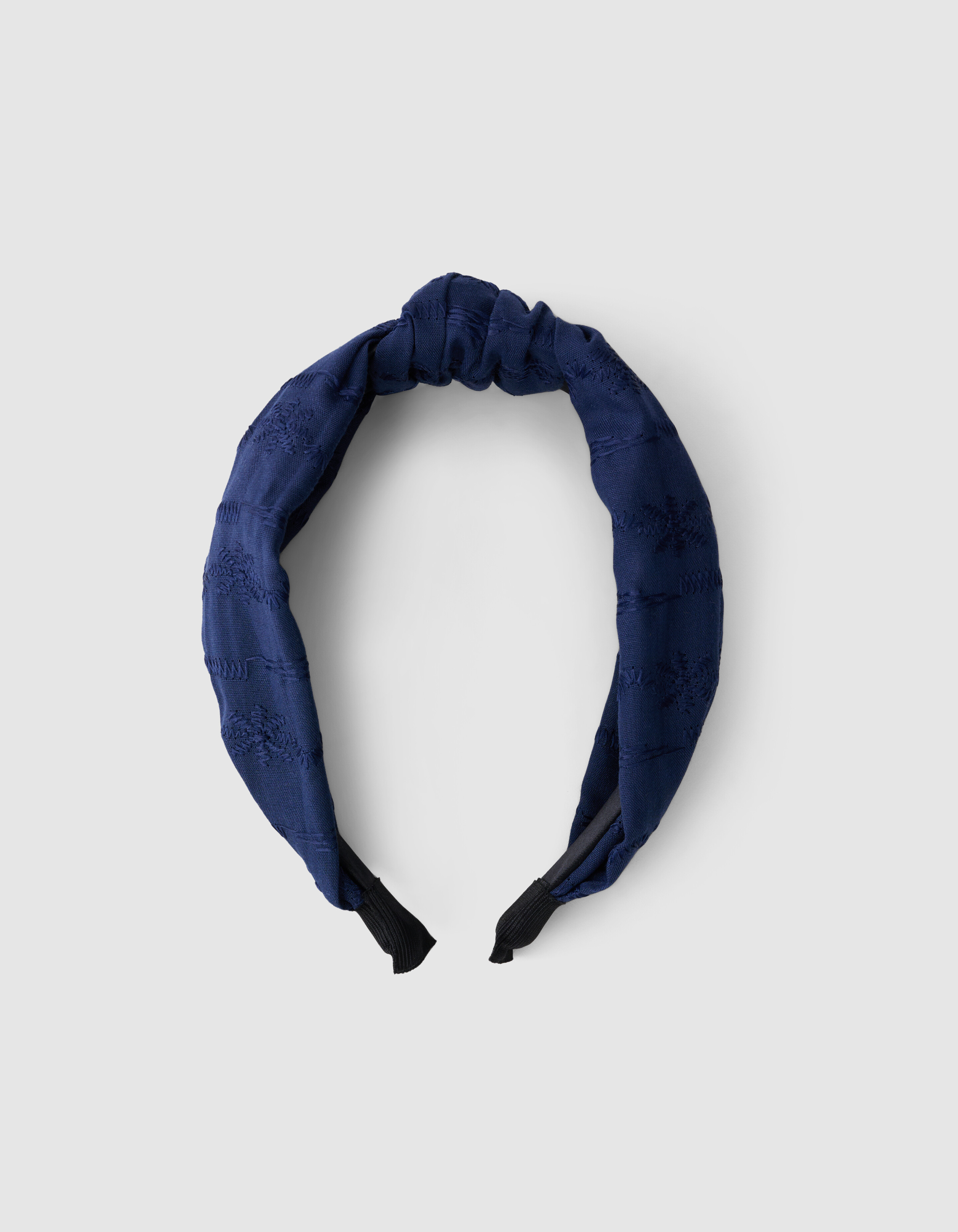 Haarband mit Stickereiknoten, dunkelblau SHOEBY ACCESSOIRES