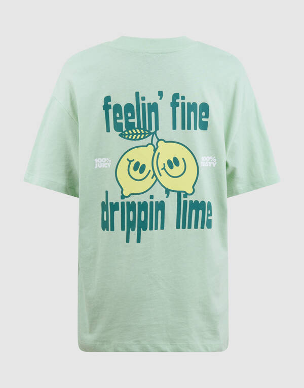 Dripping Artwork T-Shirt Hellgr&uuml;n SHOEBY BOYS