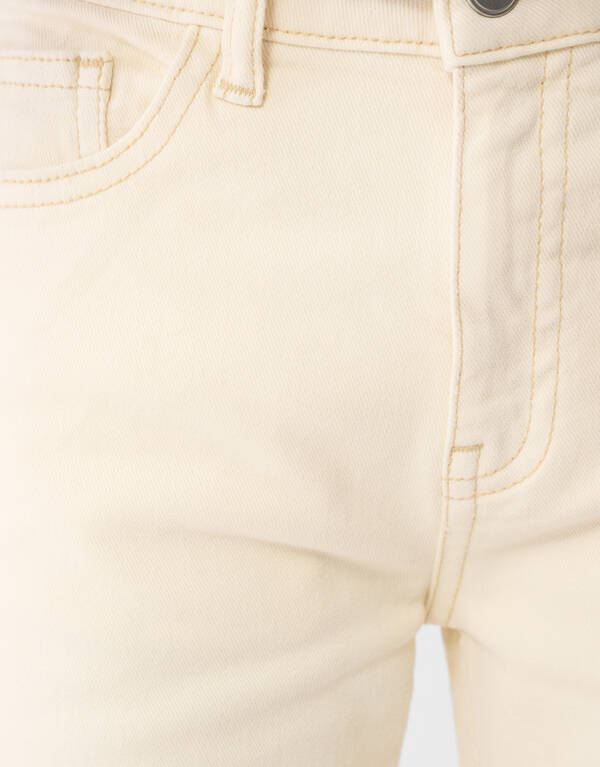 Barrel Fit Broek Gebroken Wit SHOEBY GIRLS