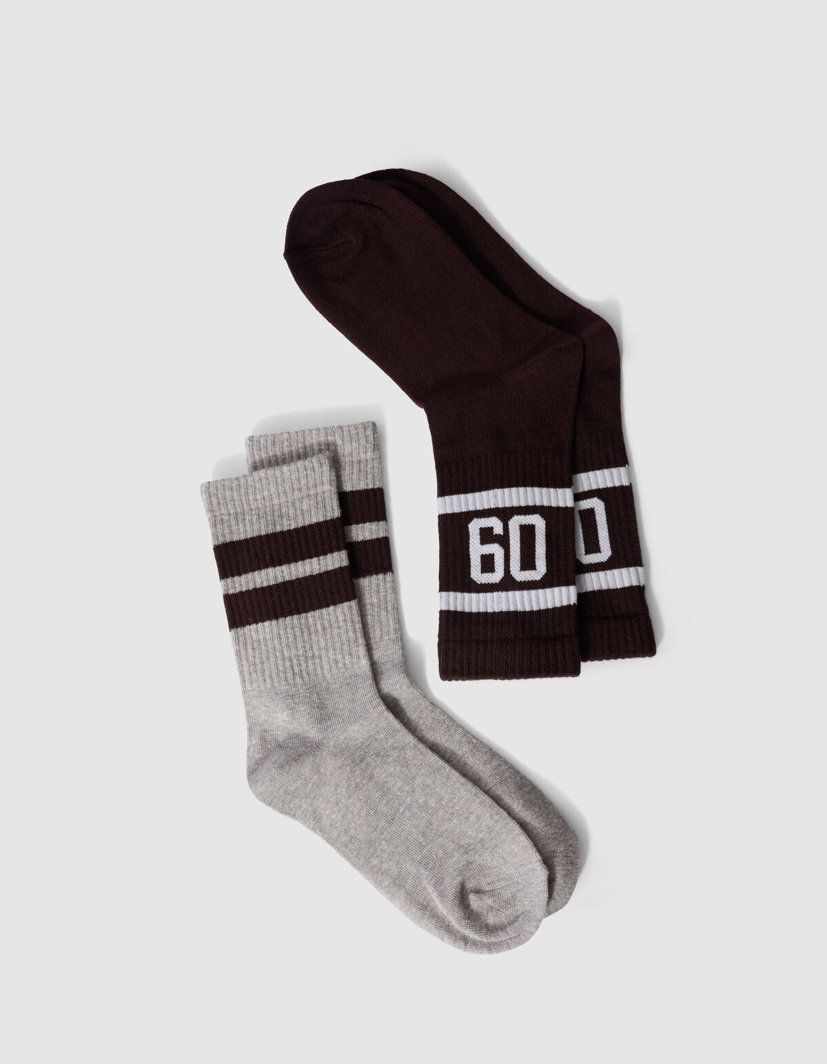 Socken-Set Grau/Dunkelbraun SHOEBY ACCESSOIRES