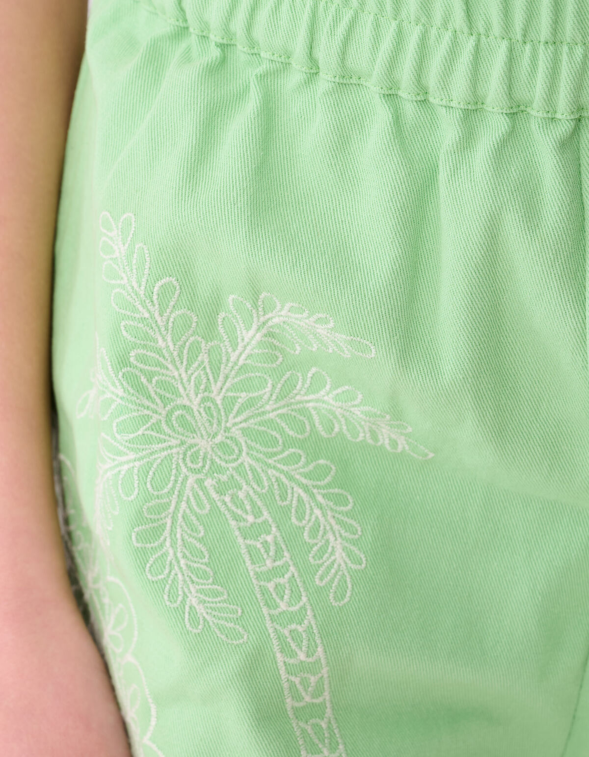 Palm Embroidery Short Hellgr&uuml;n SHOEBY GIRLS