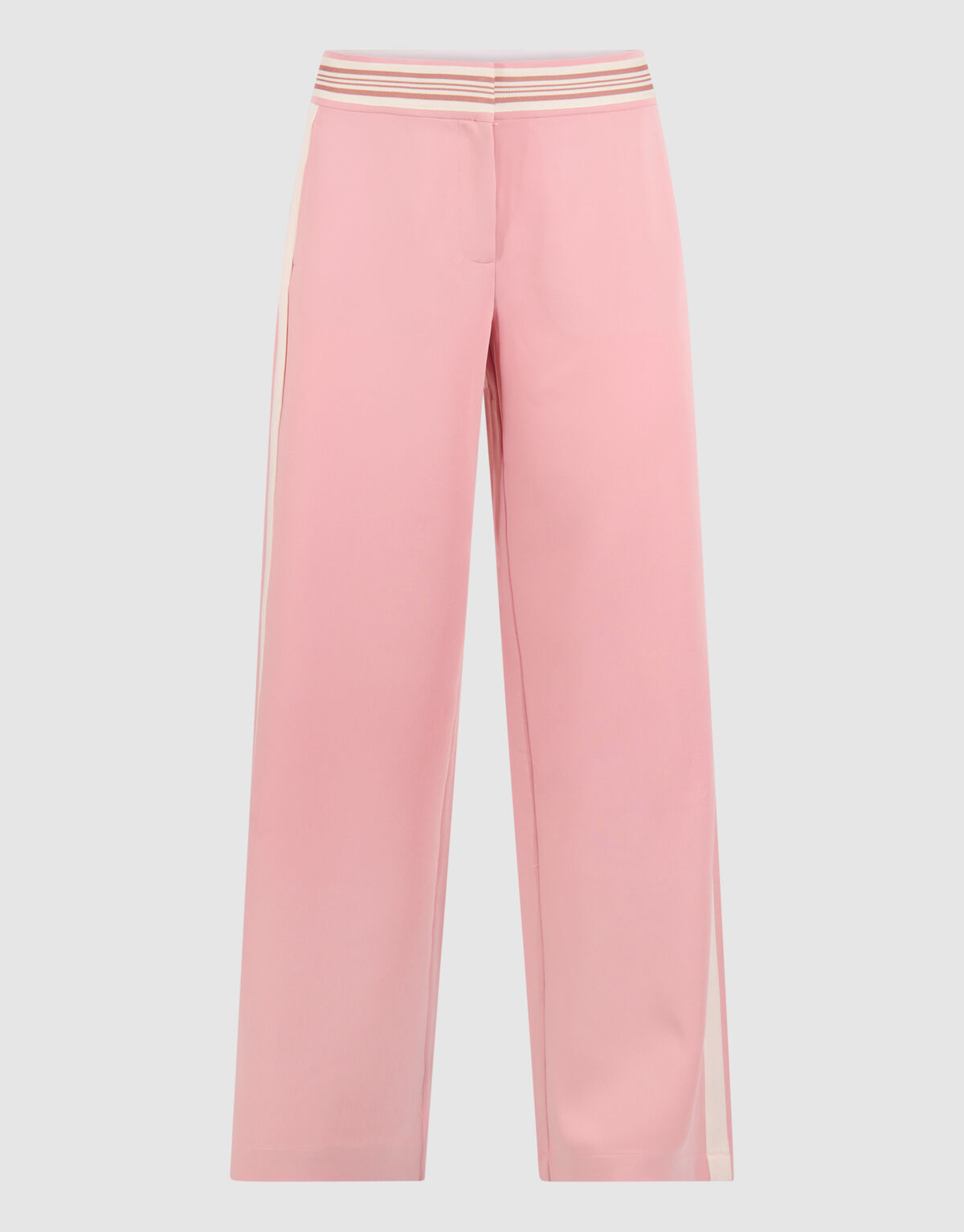 Sportliche Hose mit weitem Bein Hellrosa SHOEBY WOMEN