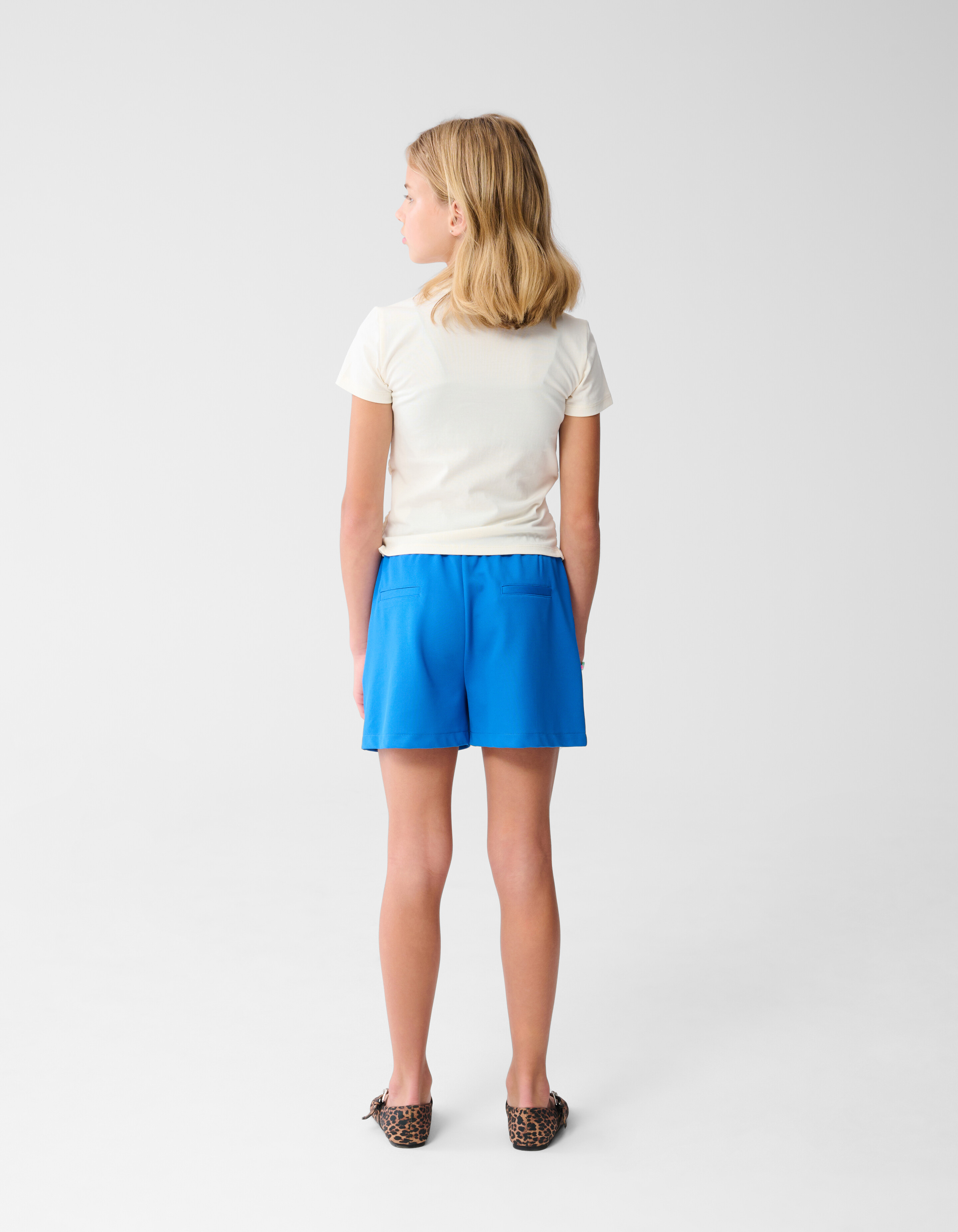 Sportliche Ruffle Short Blau SHOEBY GIRLS