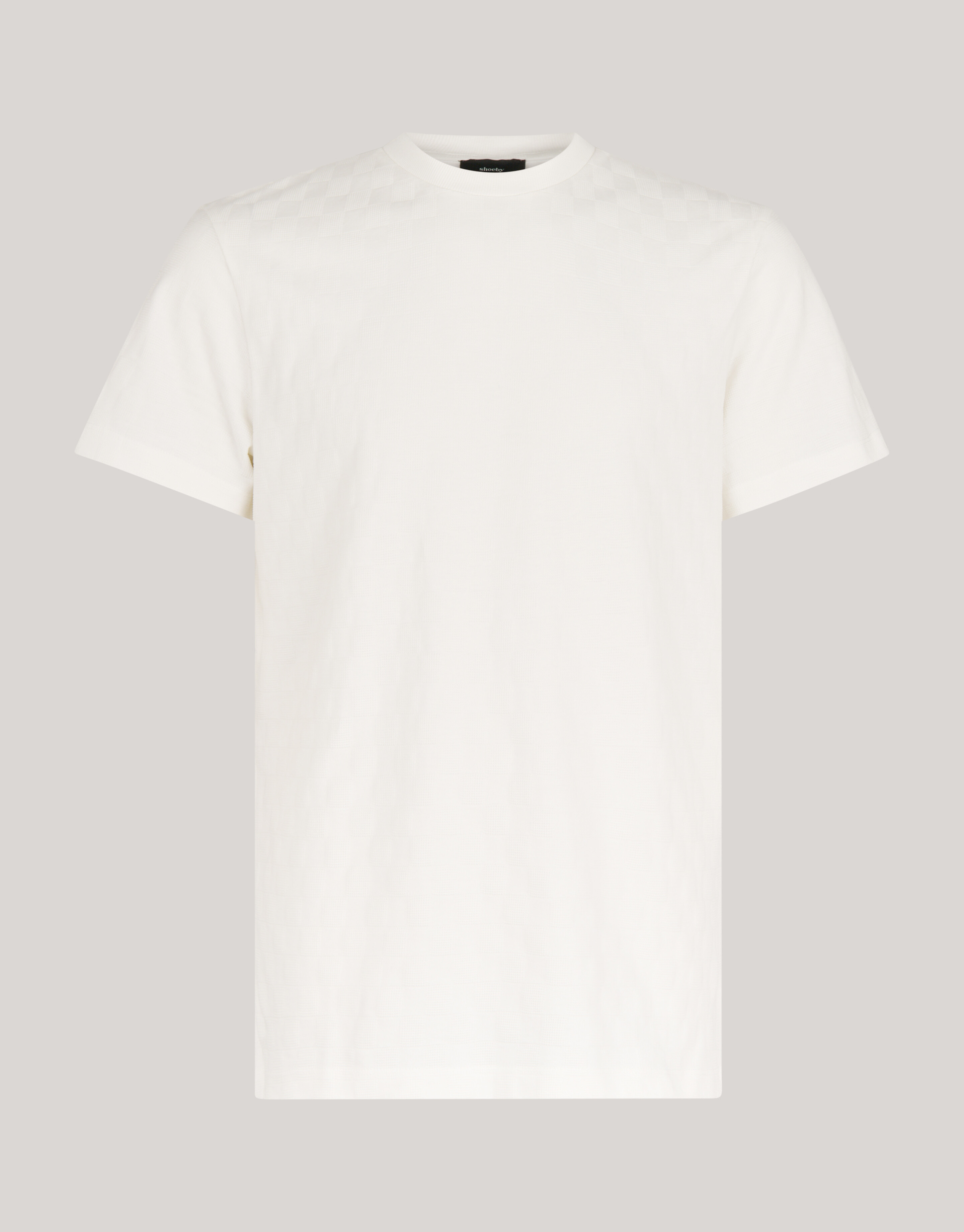 Block Textur T-Shirt Off White SHOEBY MEN