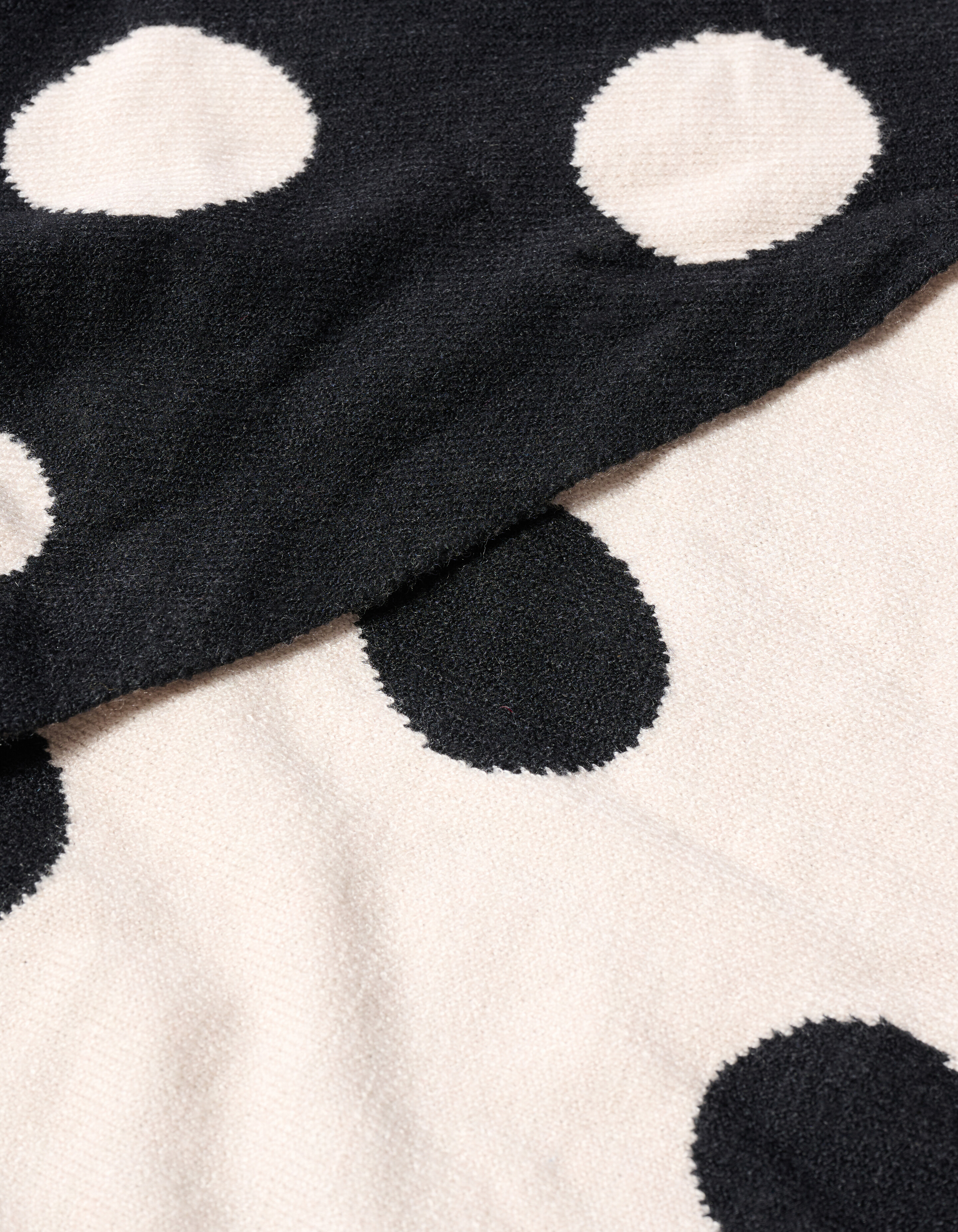 Polkadot Triangel Sjaal Zwart/Wit SHOEBY ACCESSOIRES