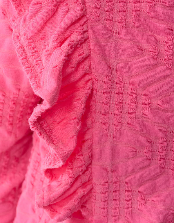 R&uuml;schen-Langarmshirt Hellrosa SHOEBY GIRLS