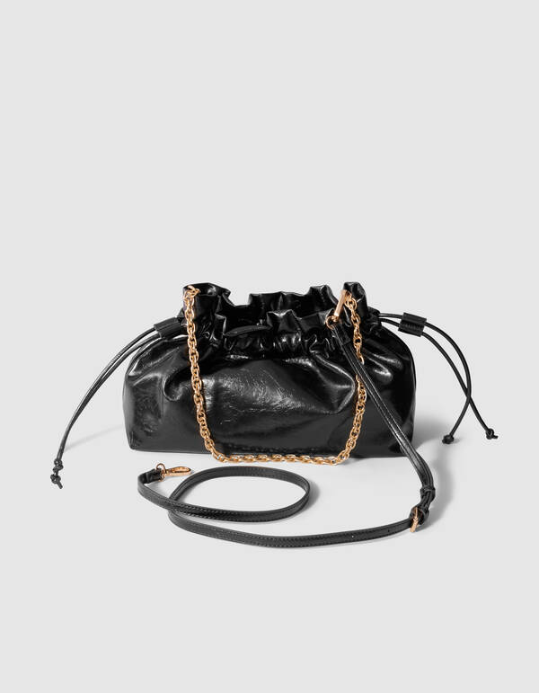 Shiny Chain Clutch Schwarz SHOEBY ACCESSOIRES