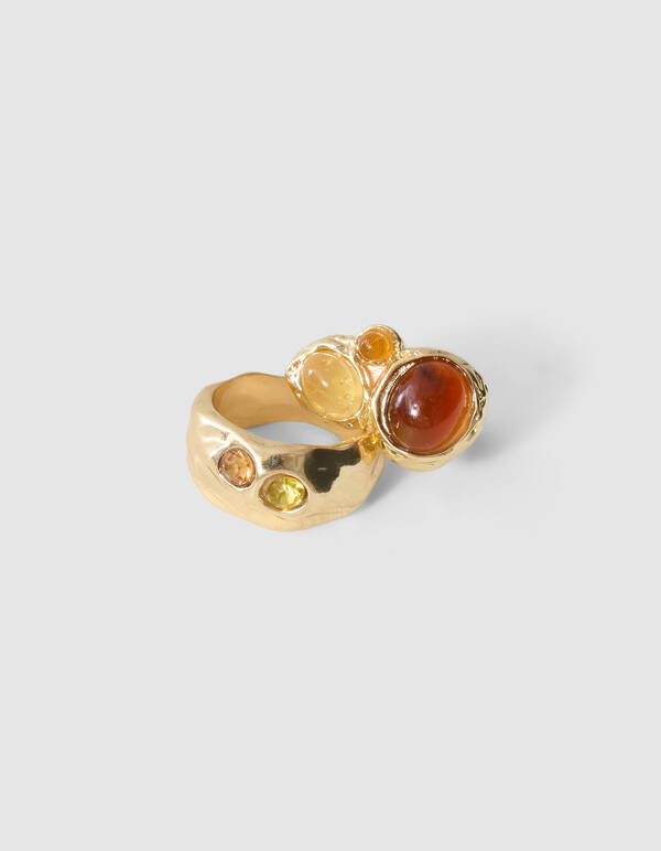 Vintage Schal Anh&auml;nger Set Gold SHOEBY ACCESSOIRES