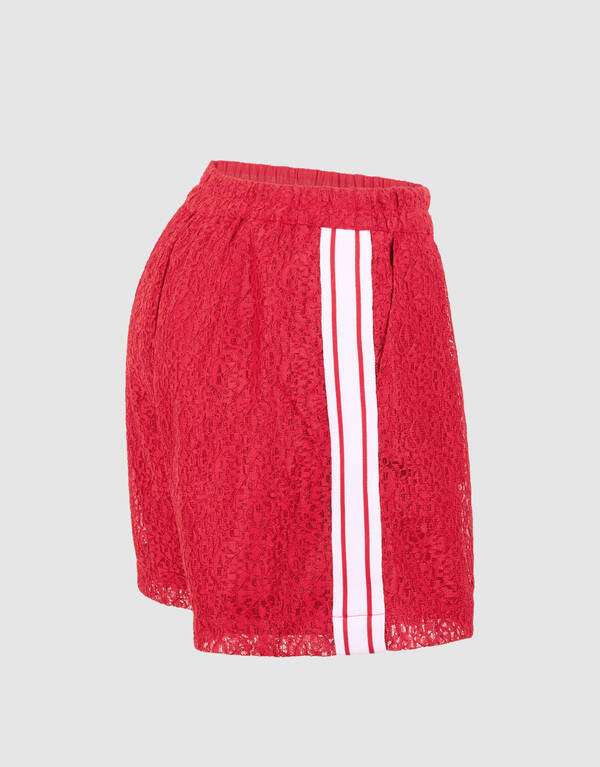 Sportliche Spitzen-Shorts Rot SHOEBY WOMEN