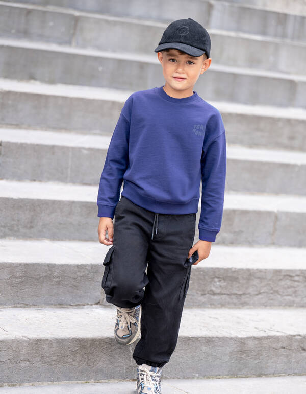 Loose Fit Cargo Hose Dunkelgrau SHOEBY BOYS