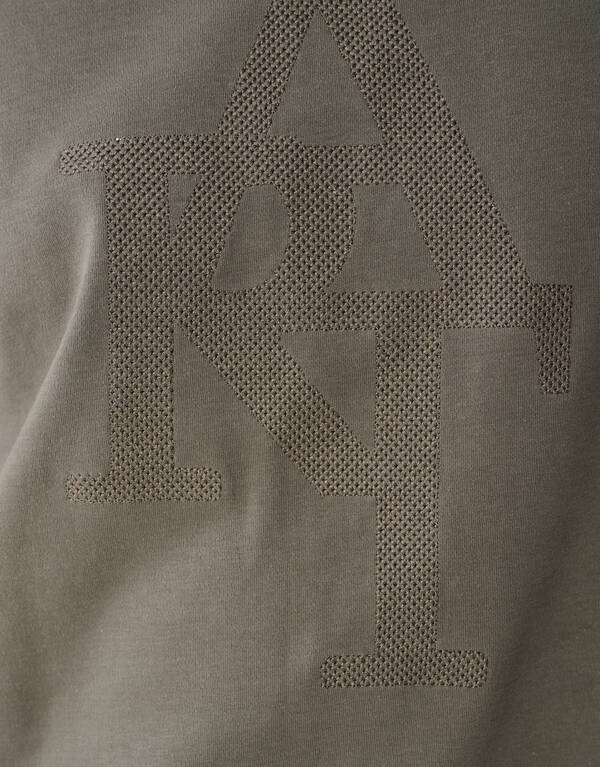 Stickerei-Kunst T-Shirt Dunkelgr&uuml;n SHOEBY MEN