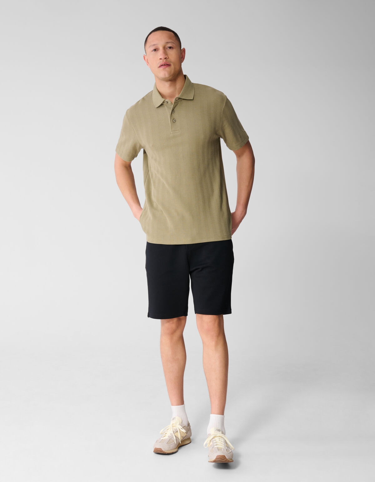 Pique Shorts Schwarz SHOEBY MEN
